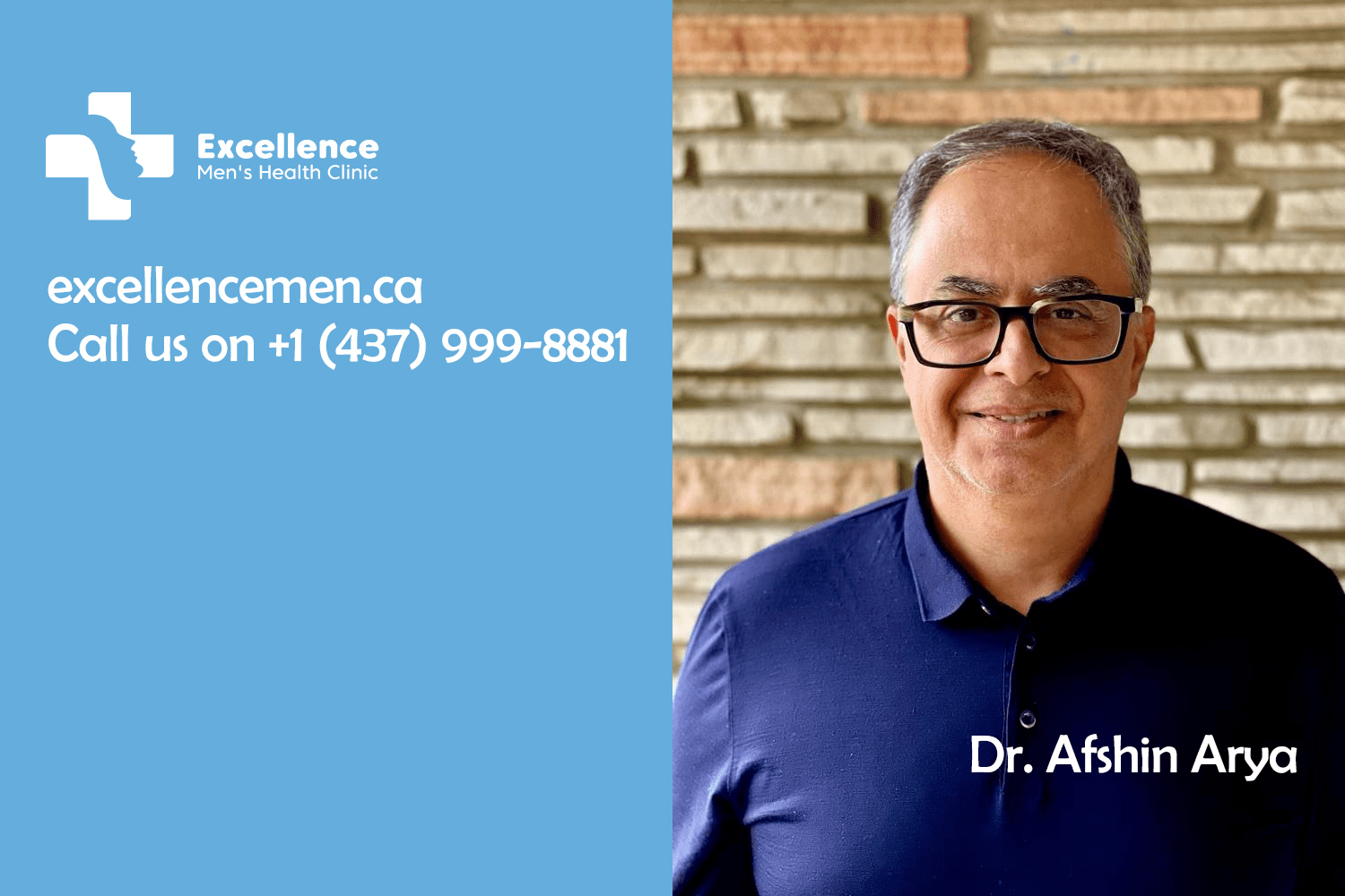 Dr. Afshin Arya (Medical Doctor and CCFP) from Excellence Men's Clinic