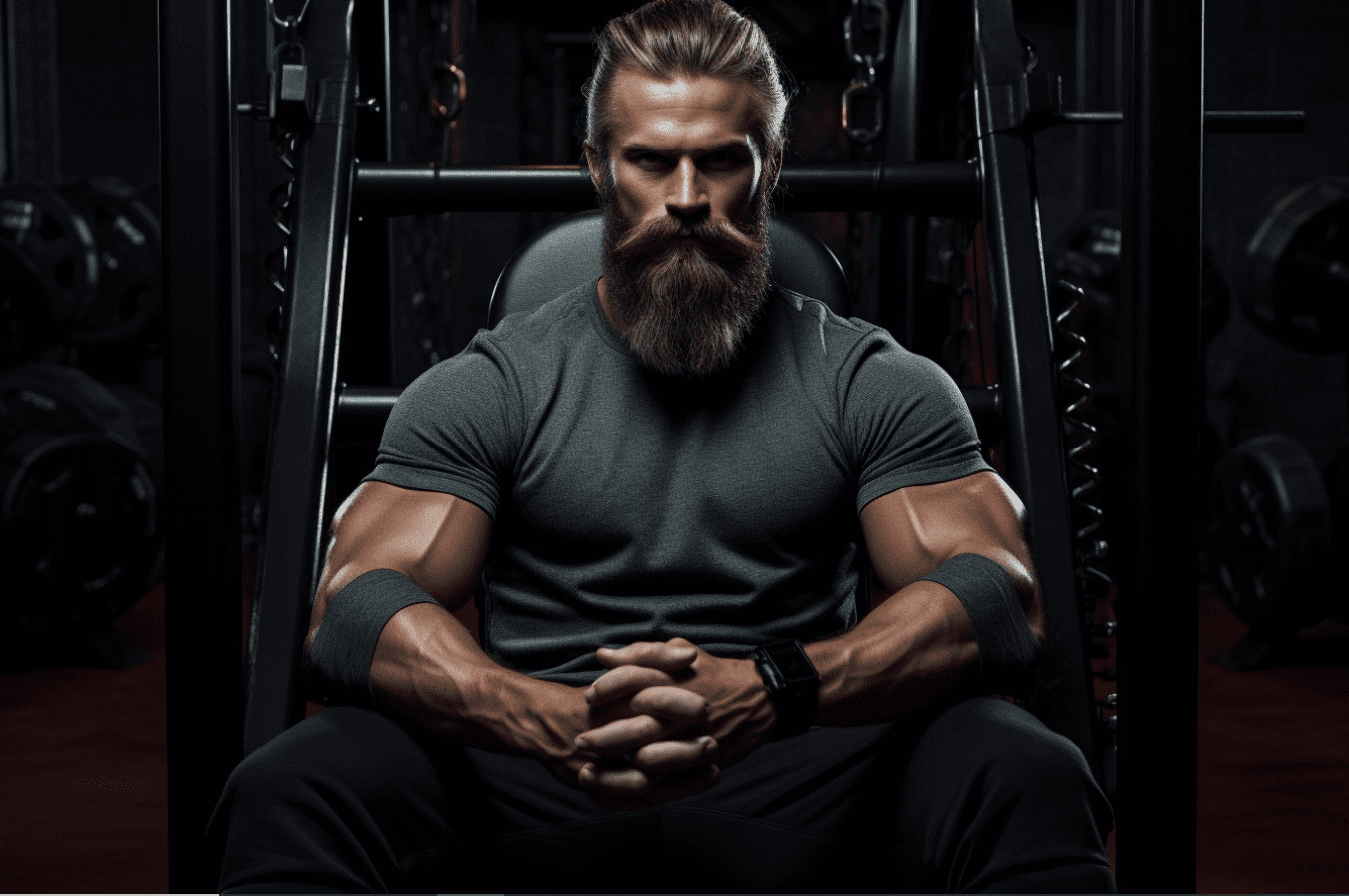 A strong man who is really expert in building muscles