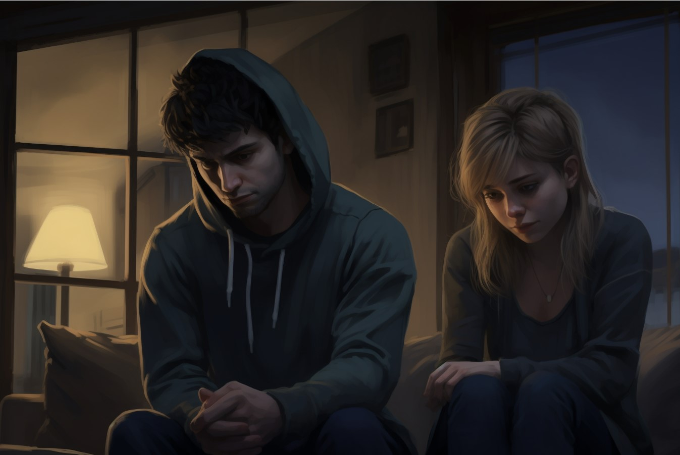 A young couple with different sexual dysfunction problems.