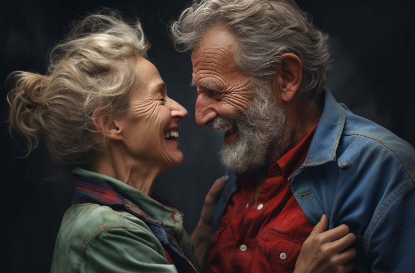 A happy couple with a great relationship and sex life.